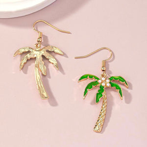 Coconut Palm Tree - Earrings