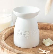 Load image into Gallery viewer, White Seven Chakras Wax Burner
