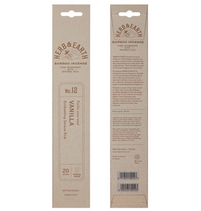 Vanilla - Herb & Earth Bamboo Incense (20 Sticks)