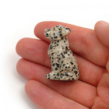 Load image into Gallery viewer, Hand Carved Dog - Dalmation Jasper
